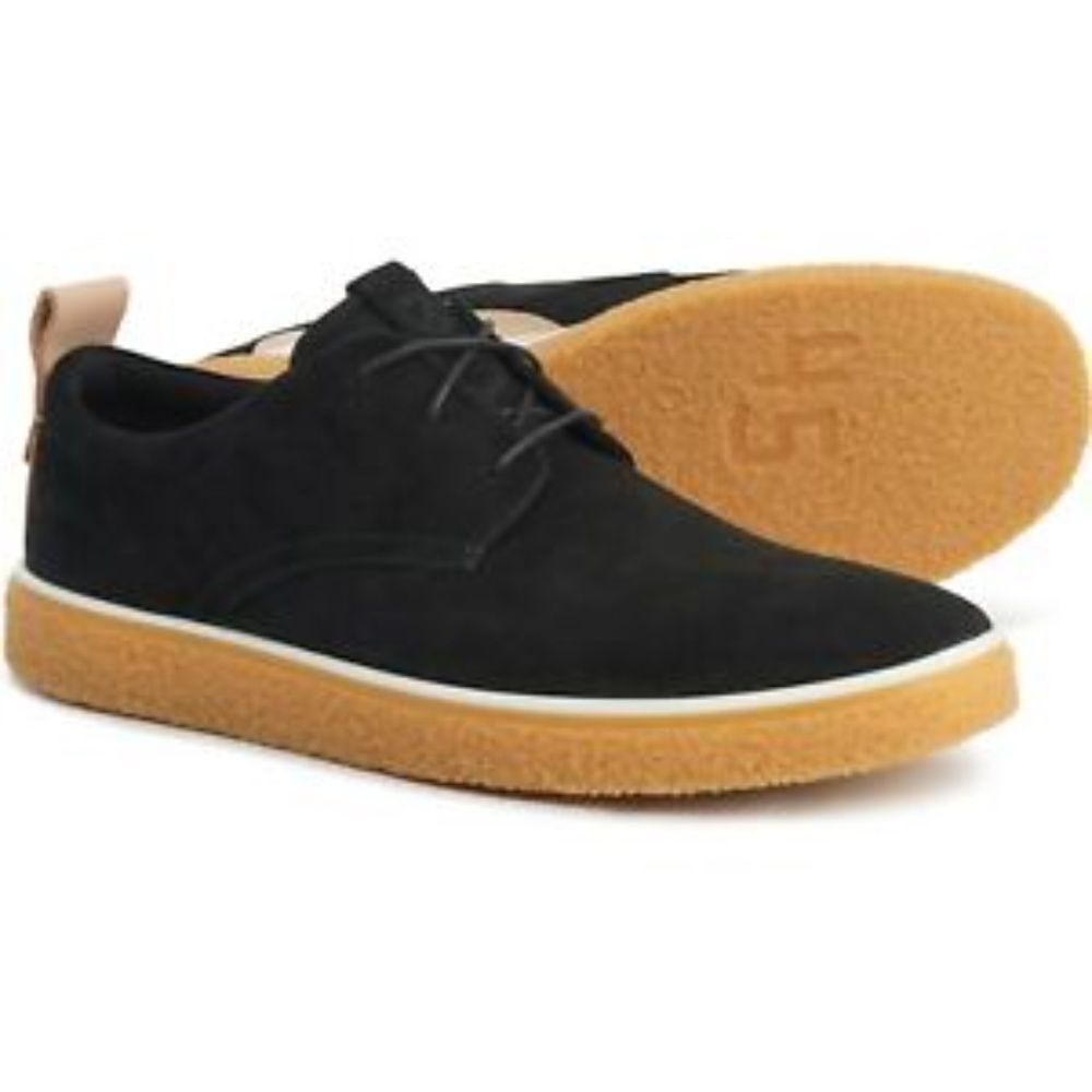 Ecco Navy Suede Crepetray Casual Oxford Sz 10‎ NO LACES